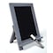 Better Office Products Framed Tabletop Chalkboard Sign, 9.5in. x 14in. Rustic Wood Frame, W/1 White Chalk Marker, Gray Wash 00802 - alternate 1